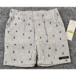 Nautica Baby Striped Anchor Shorts New with Tag 3/6 Months